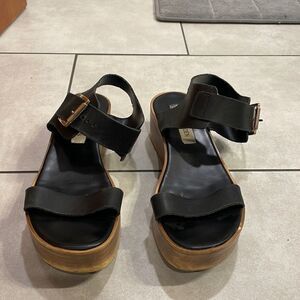 𝅺steve Madden woman’s black sandals